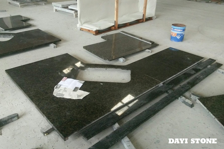 Countertop Verde Ubatuba Granite Visible sides polished